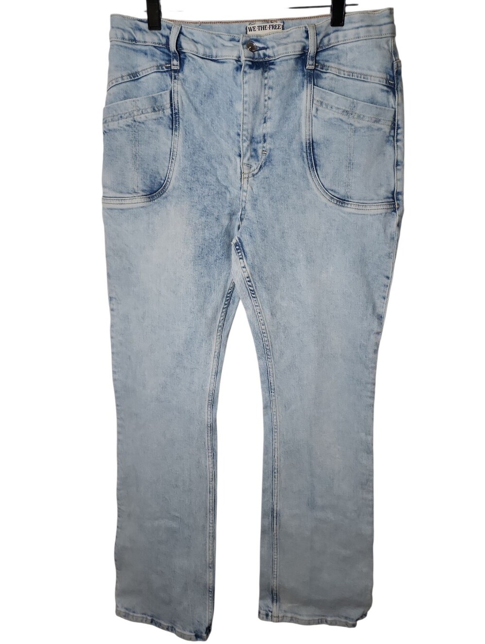 Free People Aiden Slim Bootcut Lightwash Jeans Size 32